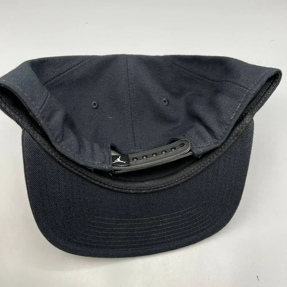 Air Jordan Hat Men Black Embroidered‎ Jumpman Script Snap Back Cap